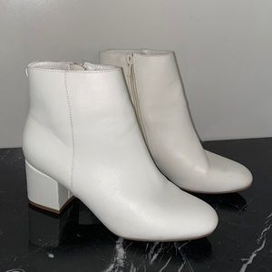 White Ankle Booties